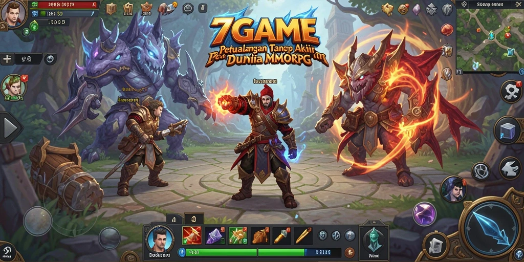 Gameplay petualangan seru di dunia MMORPG 7GAME.