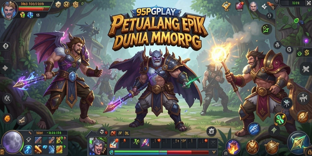 Screenshot menunjukkan gameplay seru dan interaksi dalam 95PGPLAY.