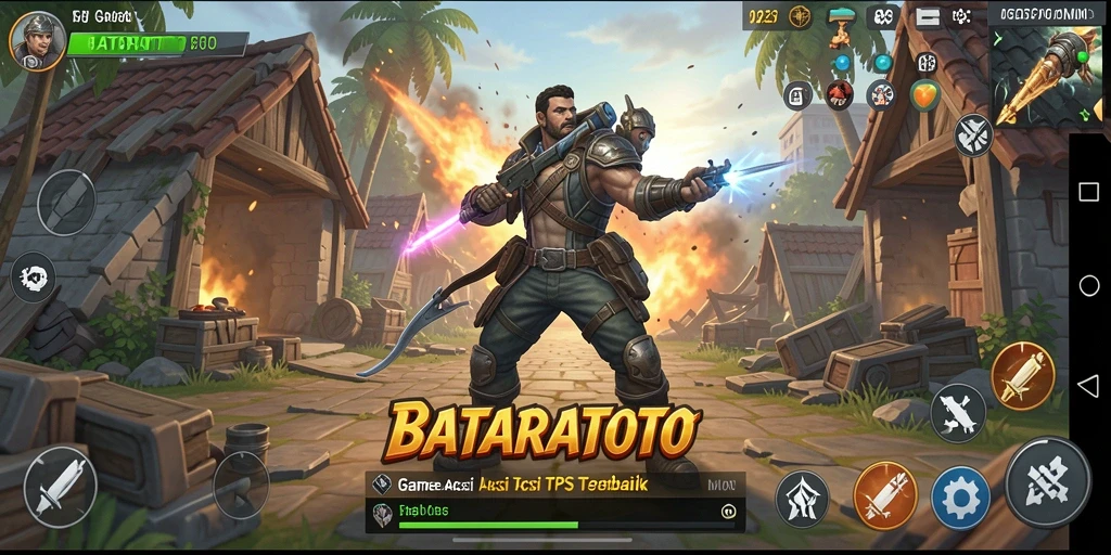 Screenshot menampilkan aksi mendebarkan dalam game TPS BATARATOTO.