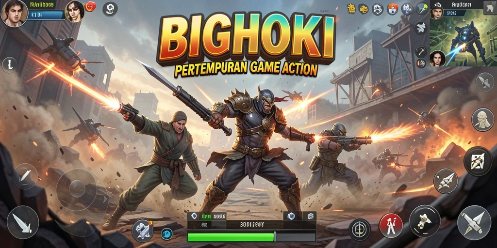 Gameplay seru BIGHOKI dengan aksi yang menegangkan.