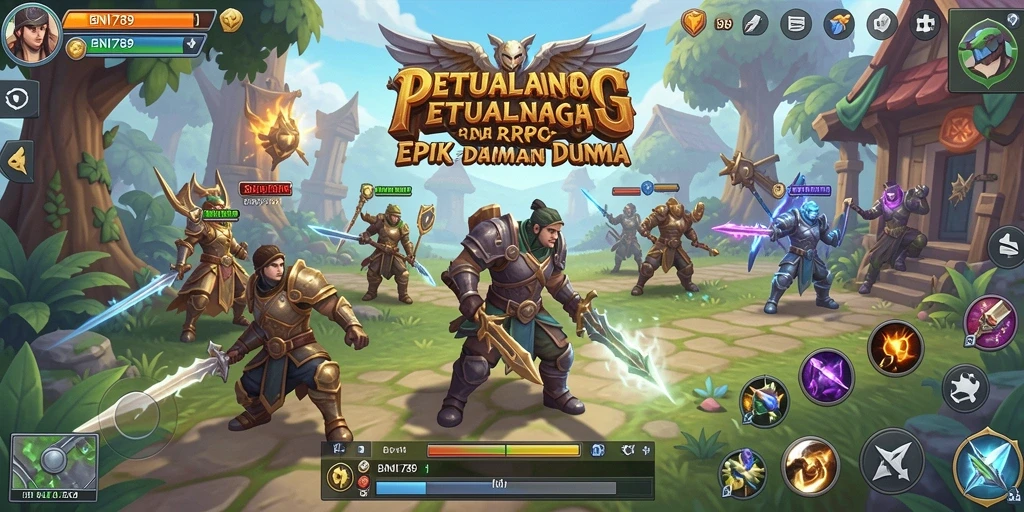 Tampilan gameplay BNI789 yang mendebarkan dan penuh petualangan RPG.