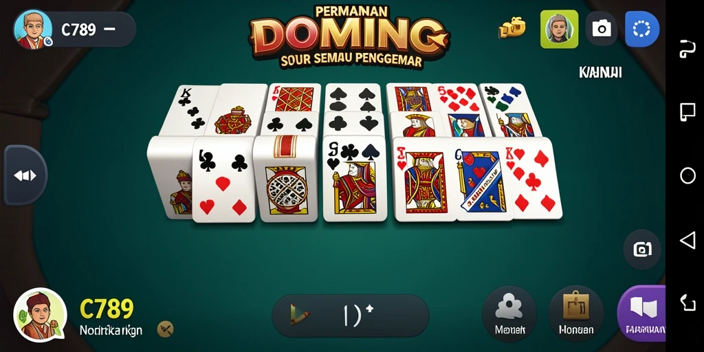 Tampilan gameplay seru dari C789 yang menampilkan pemain sedang bermain Domino.