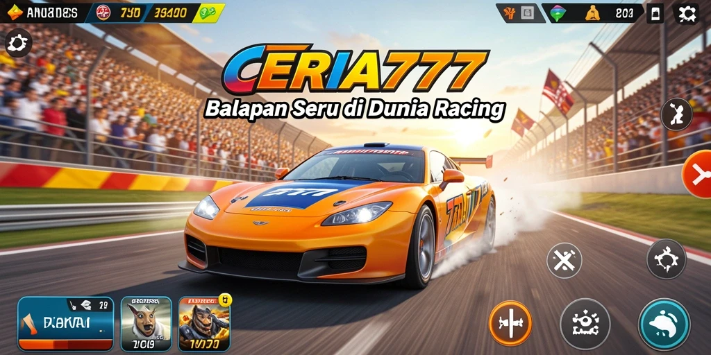 Gambaran mendalam dari gameplay balapan yang penuh aksi.