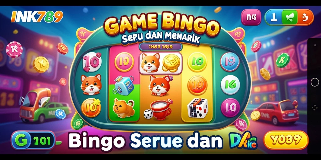 Tampilan gameplay seru Bingo di INK789 yang menarik.