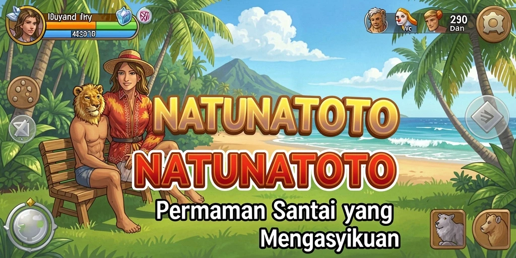 Screenshot NATUNATOTO menunjukkan gameplay yang seru dan penuh warna.