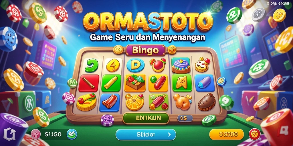 Screenshot gameplay ORMASSTOTO menampilkan momen seru saat bermain Bingo.