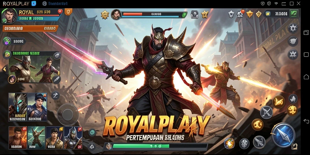 Tangkapan layar menampilkan aksi seru dalam gameplay ROYALPLAY.