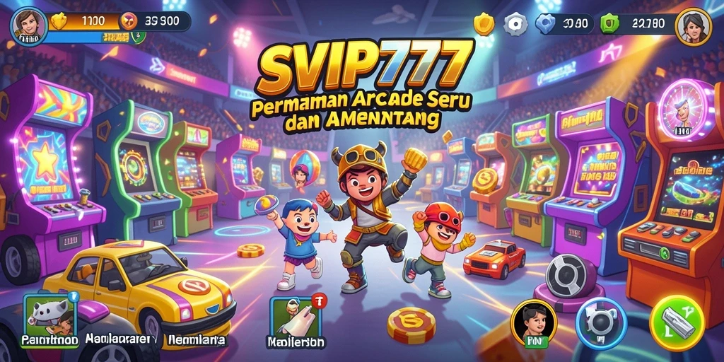 Screenshot utama gameplay SVIP777 menampilkan aksi seru dalam permainan Arcade.